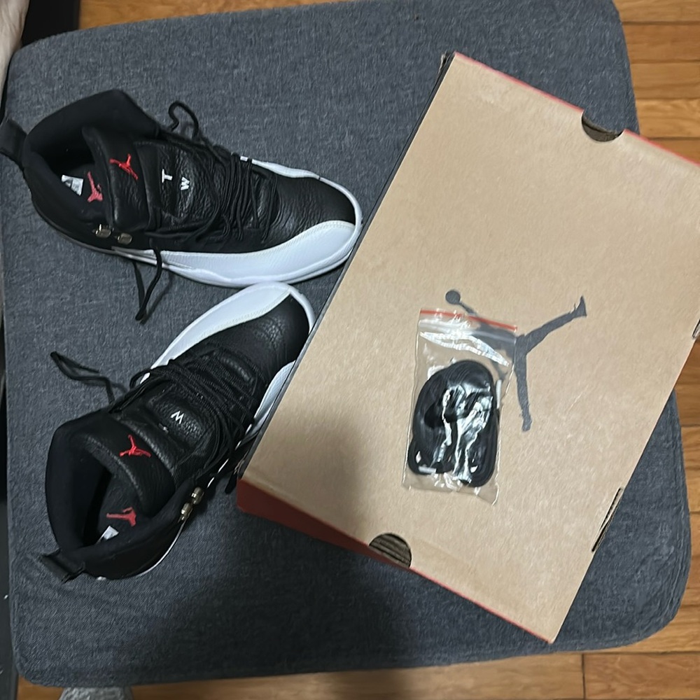 Air Jordan 12 Retro Black/Varsity Red-White Men’s 8.5